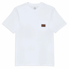 Magazines Volcom Workwear Certifico T-Shirt - White Unisex Clothing