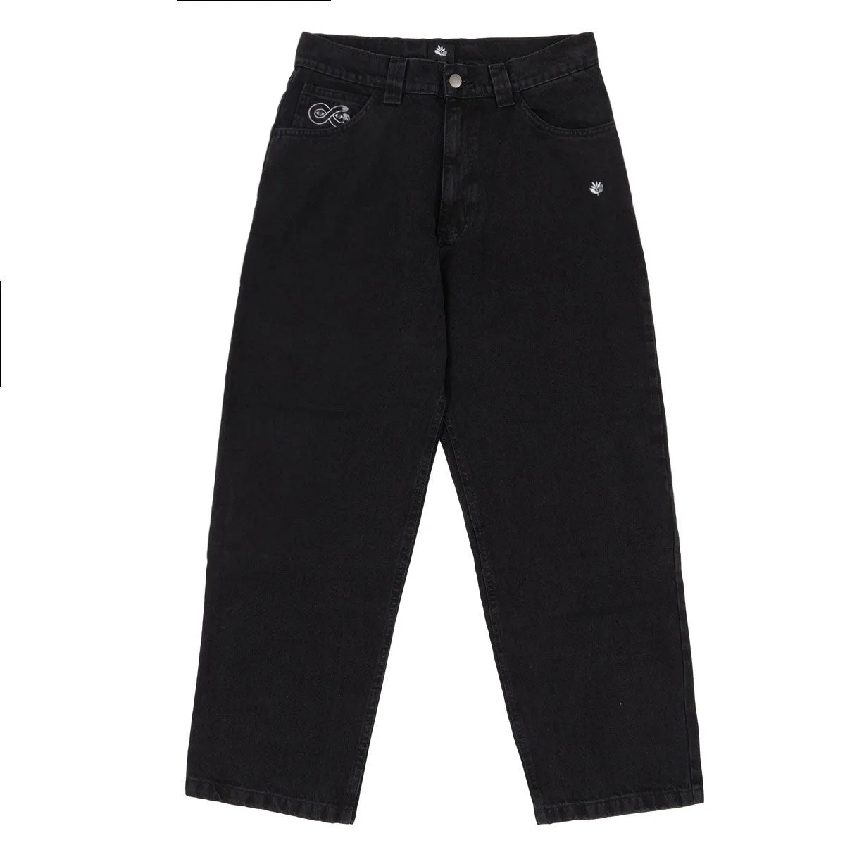 Magenta OG Denim Jeans - Black Minimalist Design Figurines