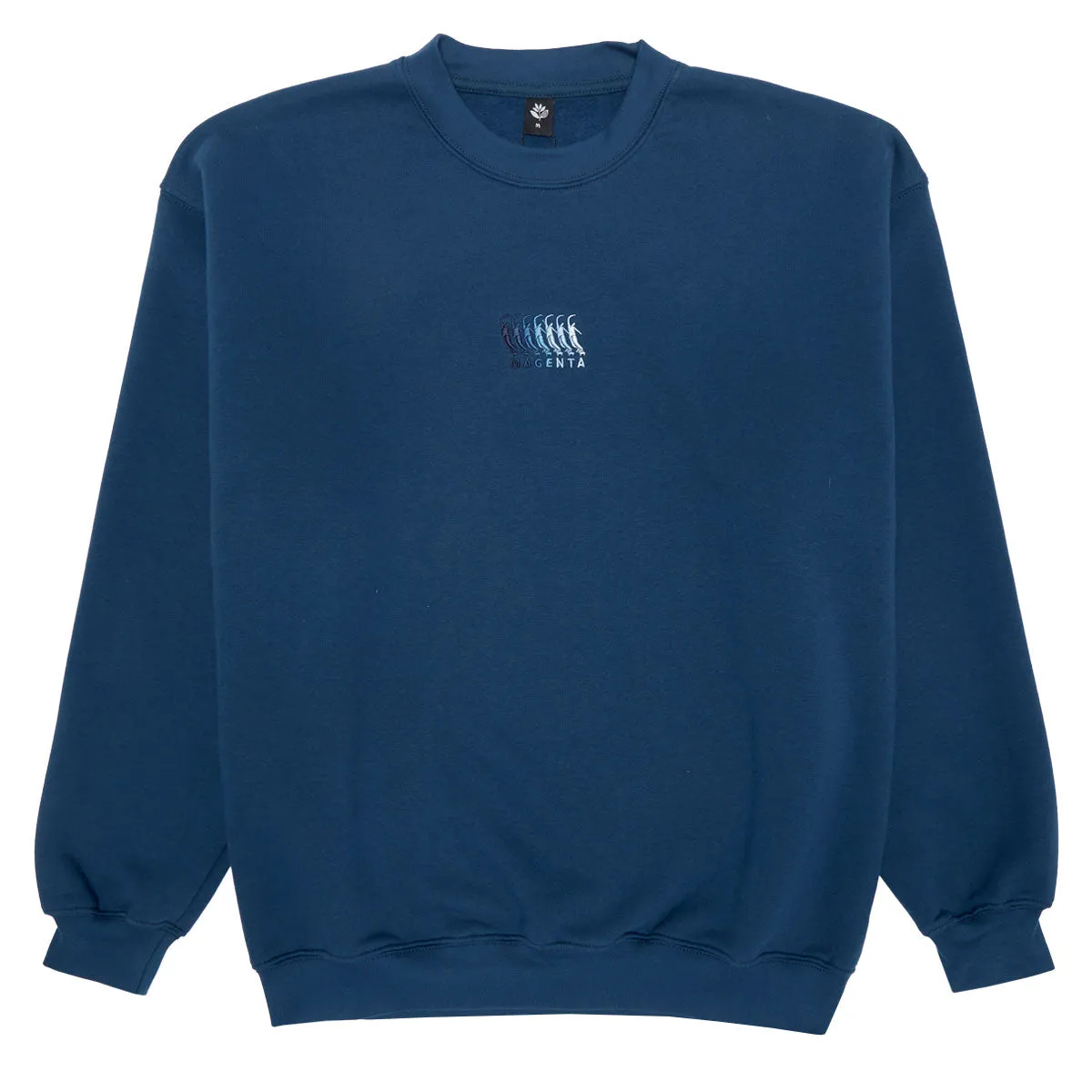 Magenta Sequence Crewneck Sweatshirt - Petrol Blue Anime Tops