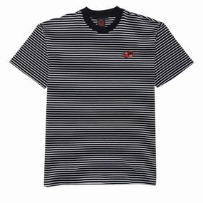 Magic: The Gathering Spitfire Eternal Emb Stripe T-Shirt - Black/White/Red Stickers