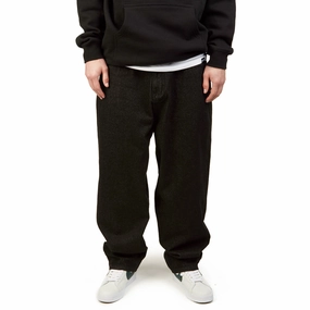 Makeup CCS Baggy Taper Denim Jeans - Black How to Style