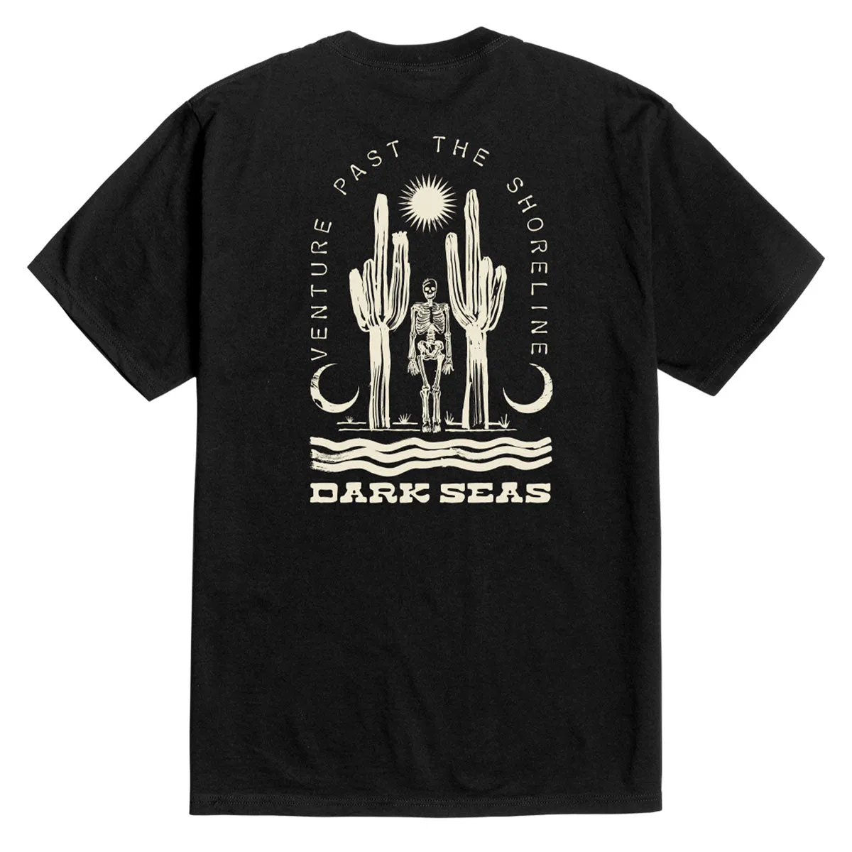 Maximalist Fashion Dark Seas Marooned T-Shirt - Black Passport Holders