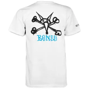 Maximalist Fashion Powell-Peralta Rat Bones T-Shirt - White Skin Care