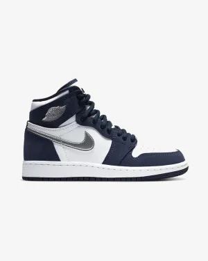 NIKE AIR JORDAN1 GS HIGH CO.JP JAPAN MIDNIGHT NAVY GS Sporty Vibe