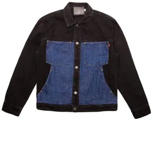 Medical Uniforms Hoddle Tonal Denim Jacket - Black/Indigo Gloves