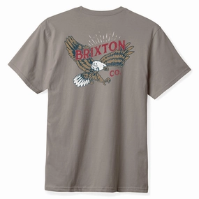 Medical Uniforms Brixton Keller T-Shirt - Cinder Worn Wash Footwear Basics