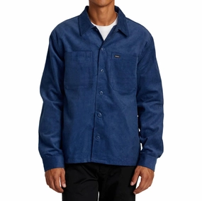 Medical Uniforms RVCA Americana Corduroy Over Jacket - Dark Denim Banners