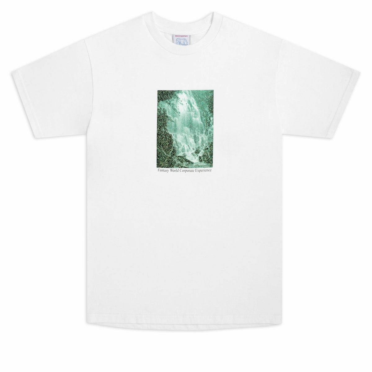 Medical Uniforms Sci-Fi Fantasy Waterfall T-Shirt - White Silk Fabric
