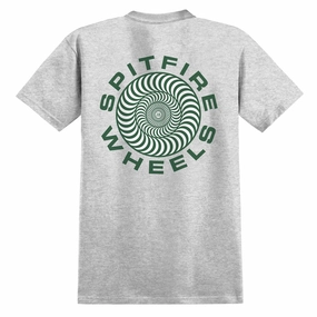 Medical Uniforms Spitfire Classic '87 Swirl Fill T-Shirt - Ash Grey/Dark Green/White Prints Hoodies