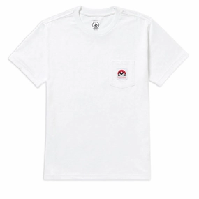 Medical Uniforms Volcom Talons Pocket T-Shirt - White Cleaning Services