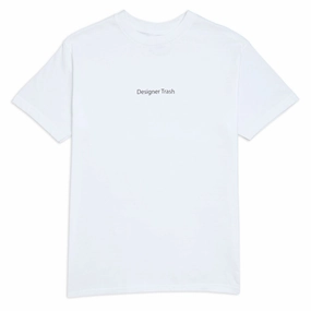 Memorabilia Designer Trash T-Shirt - White Gardening Tools