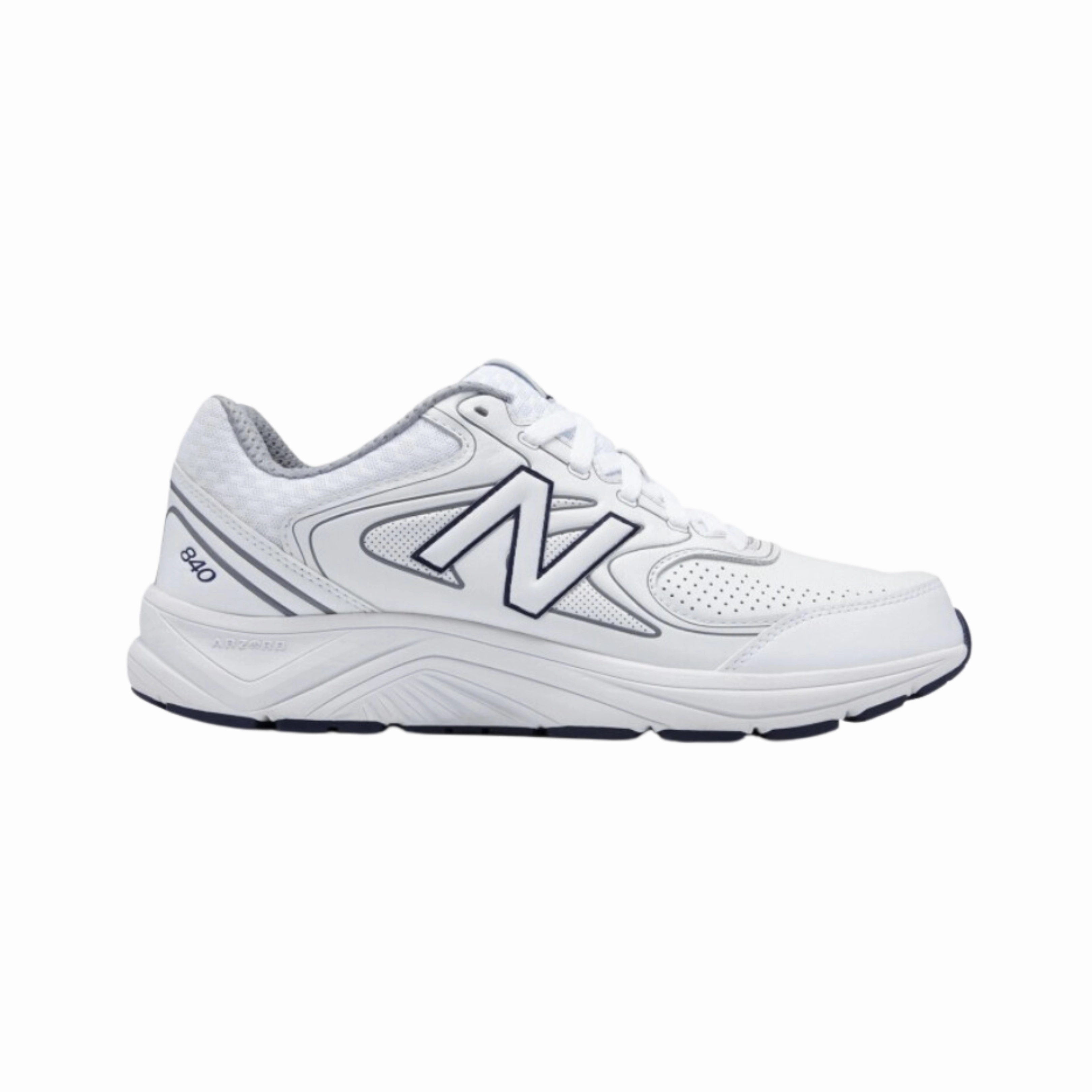 Men's 840v2 - White with Navy and Grey (2E Width)