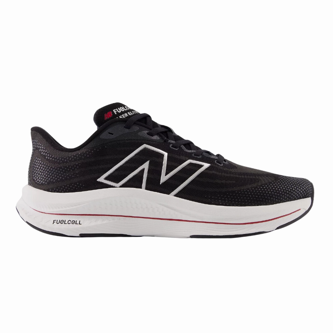 Men's FuelCell Walker Elite - Black with Team Read and Silver (D Width)