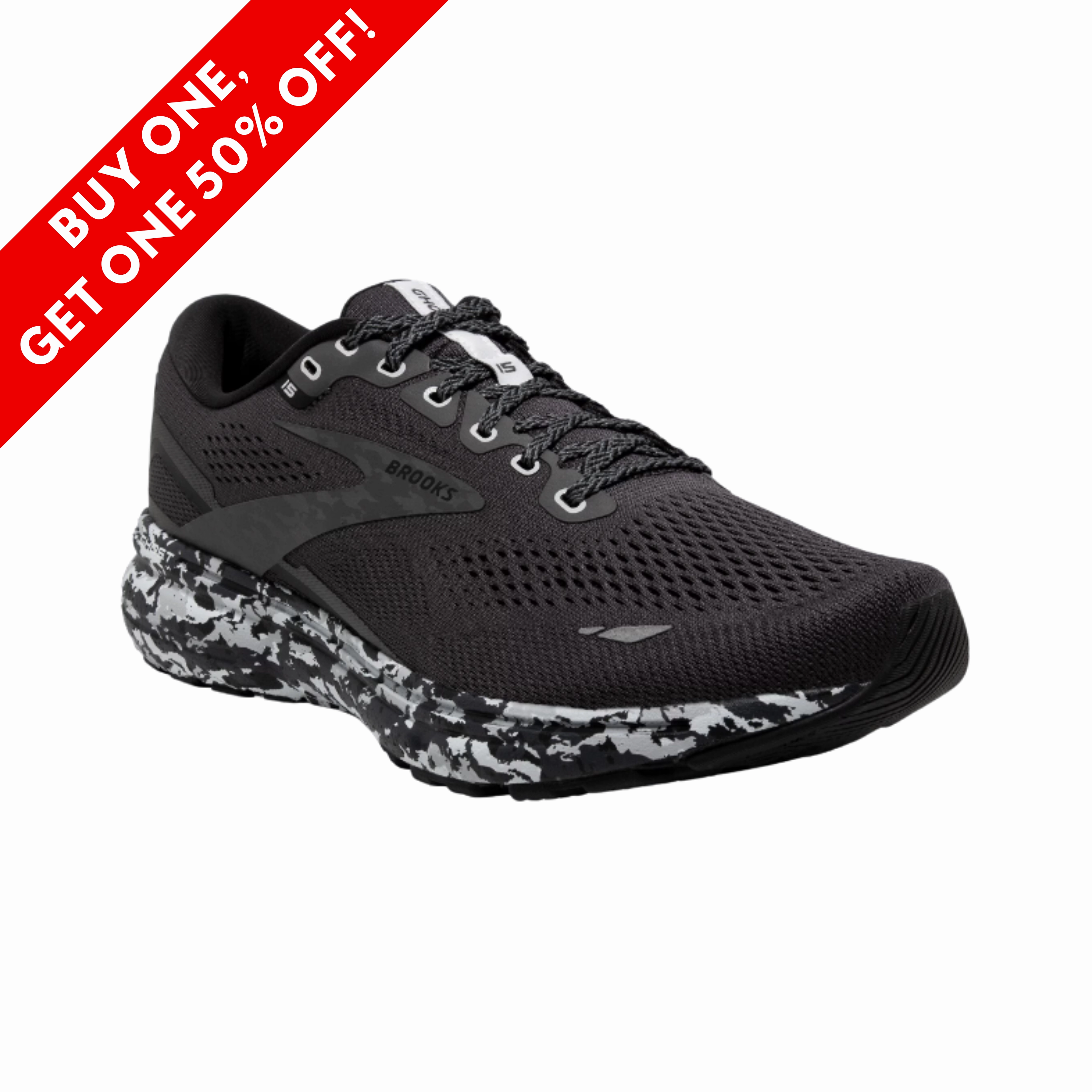 Men's Ghost 15  Ebony/Black/Oyster (D Width)