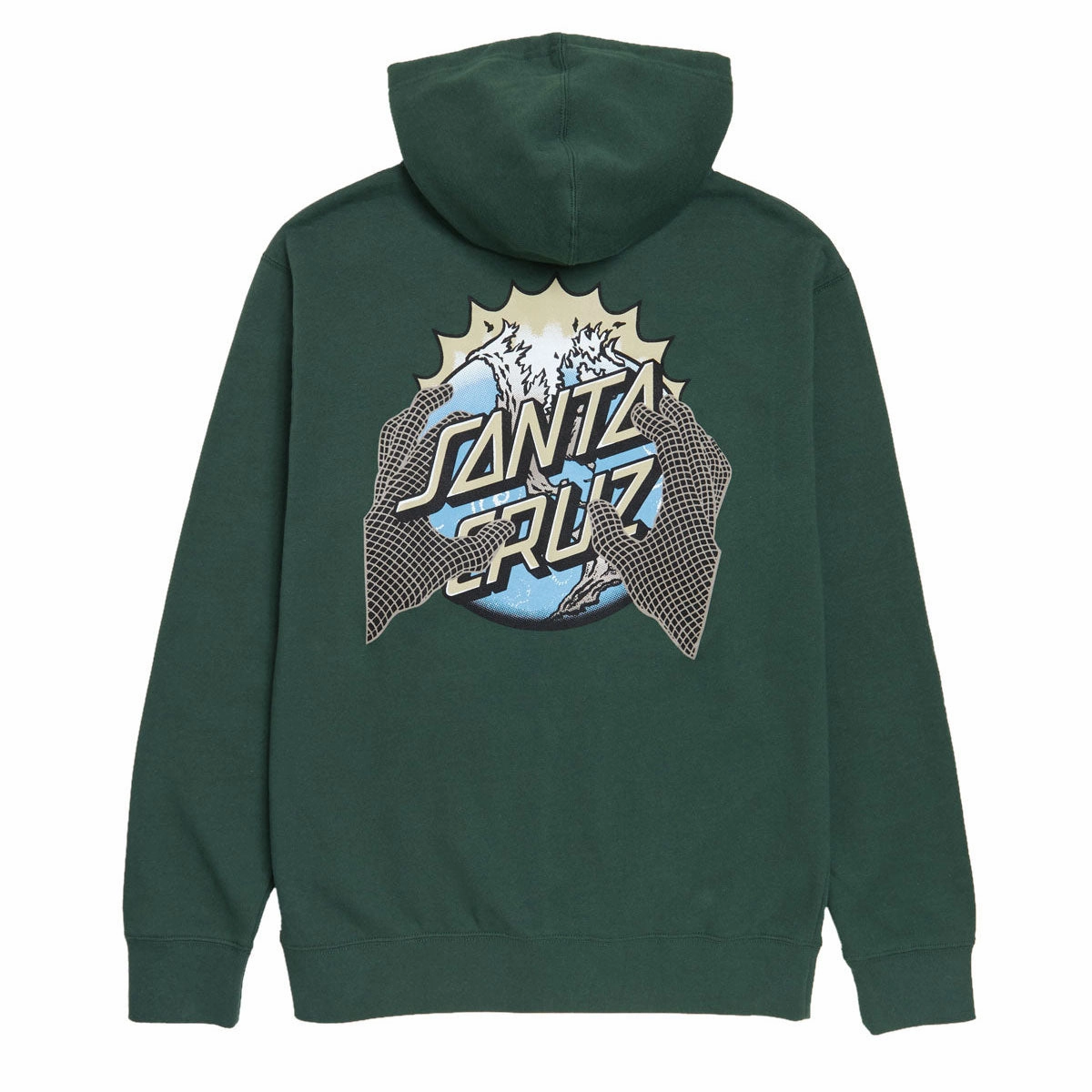 Men's Grooming Santa Cruz Kendall End Of The Dot Zip Up Hoodie - Alpine Green Fashion Accessories