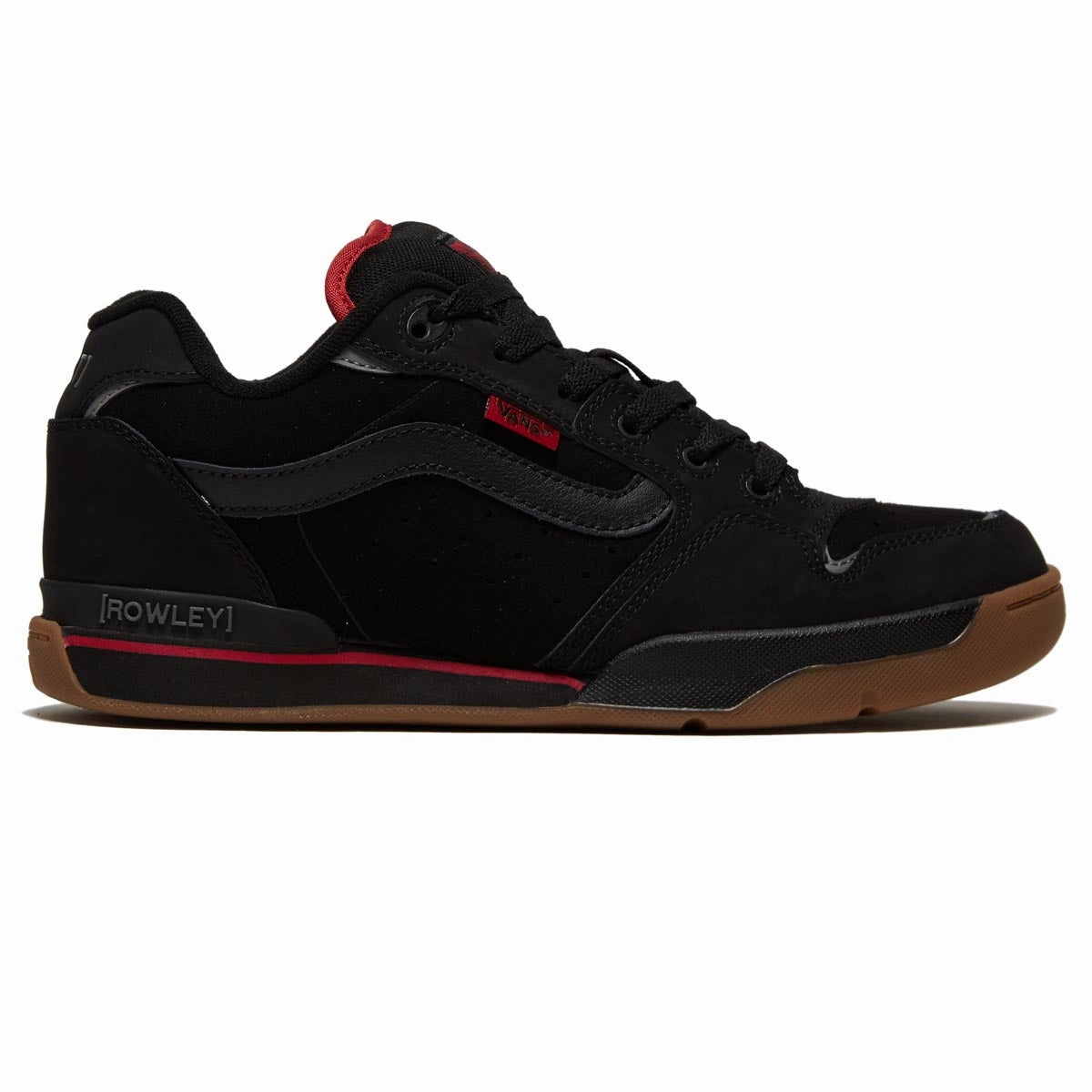Men's Grooming Vans Rowley XLT Shoes - Black/Chili Pepper Cards