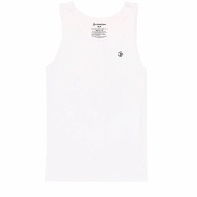 Men's Grooming Volcom Solid Heather Tank Top - White Toner