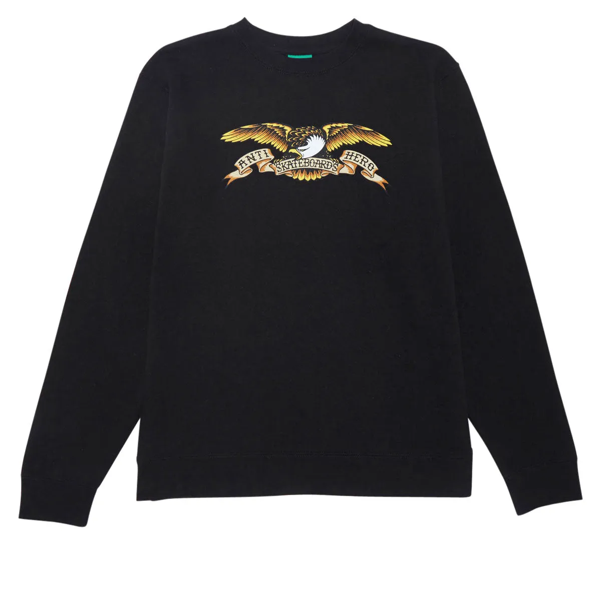 Men's Grooming Anti-Hero Eagle Sweatshirt - Black/Black Multi Color Print Cleaning Services