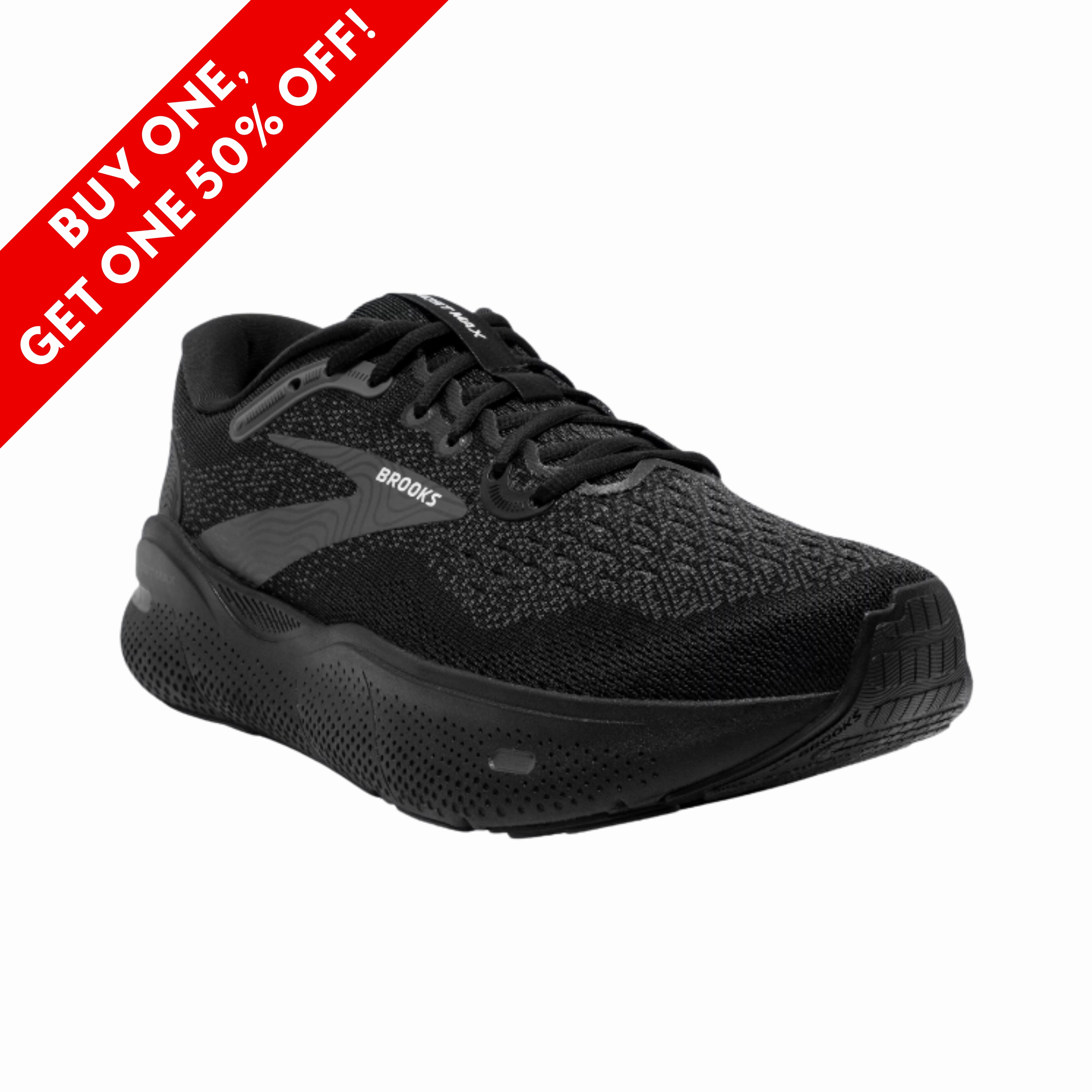 Mens Ghost Max  Black/Black/Ebony (4E Width)
