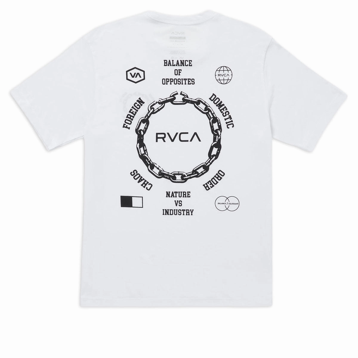 Merchandise RVCA Chain Release T-Shirt - White Trash Bags
