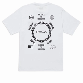Merchandise RVCA Chain Release T-Shirt - White Trash Bags