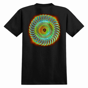 Merchandise Spitfire Radioactive Classic Swirl T-Shirt - Black Beauty Tools