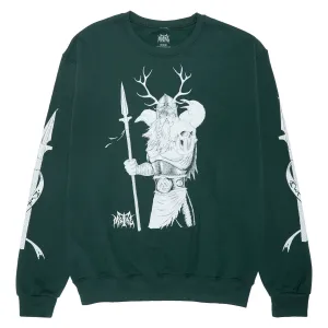 Metal Odin Fleece Sweatshirt - Forest Green Best Deals Hiking Boots