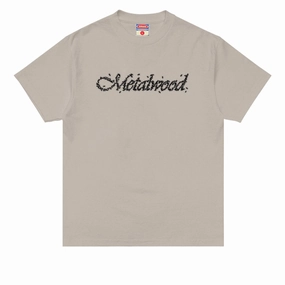 Metalwood Flies T-Shirt - Taupe Soap Merchandise
