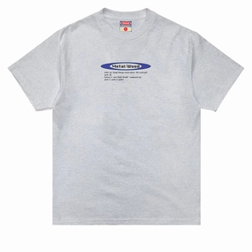 Metalwood Hello World T-Shirt - Heather Grey Fit Guide Hotel Amenities
