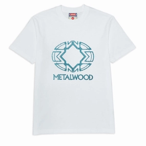 Metalwood Screen Illusion T-Shirt - White Wigs Concerts