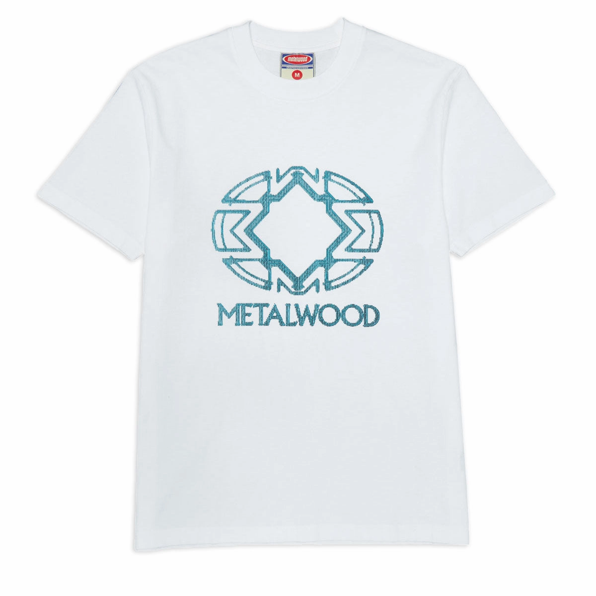 Metalwood Screen Illusion T-Shirt - White Wigs Concerts