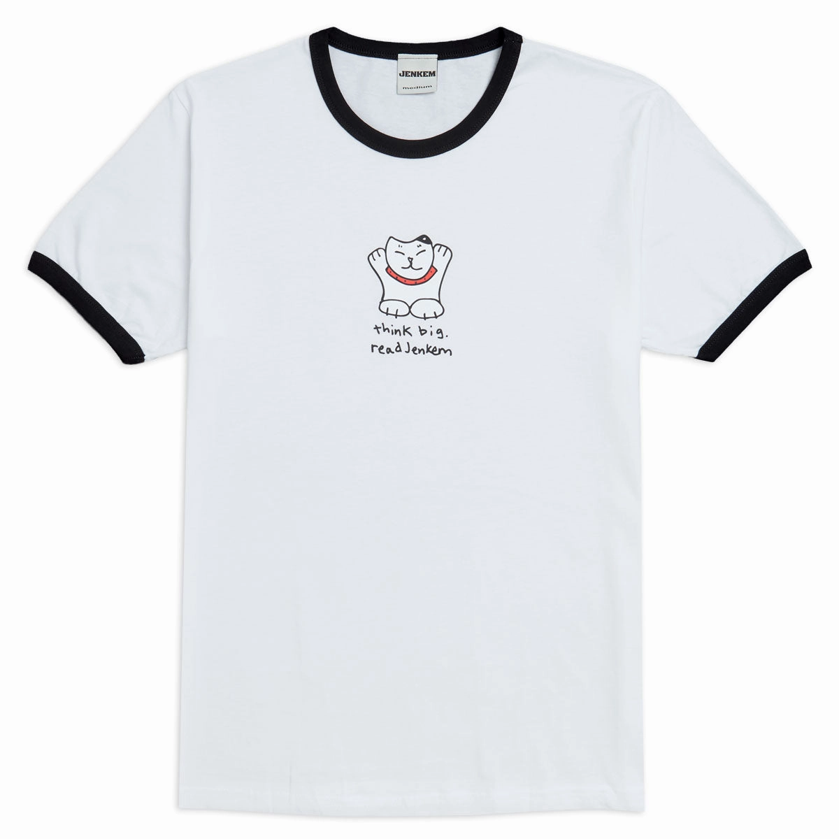 Model Kits Jenkem Think Big T-Shirt - White/Black Ringer Plumbing