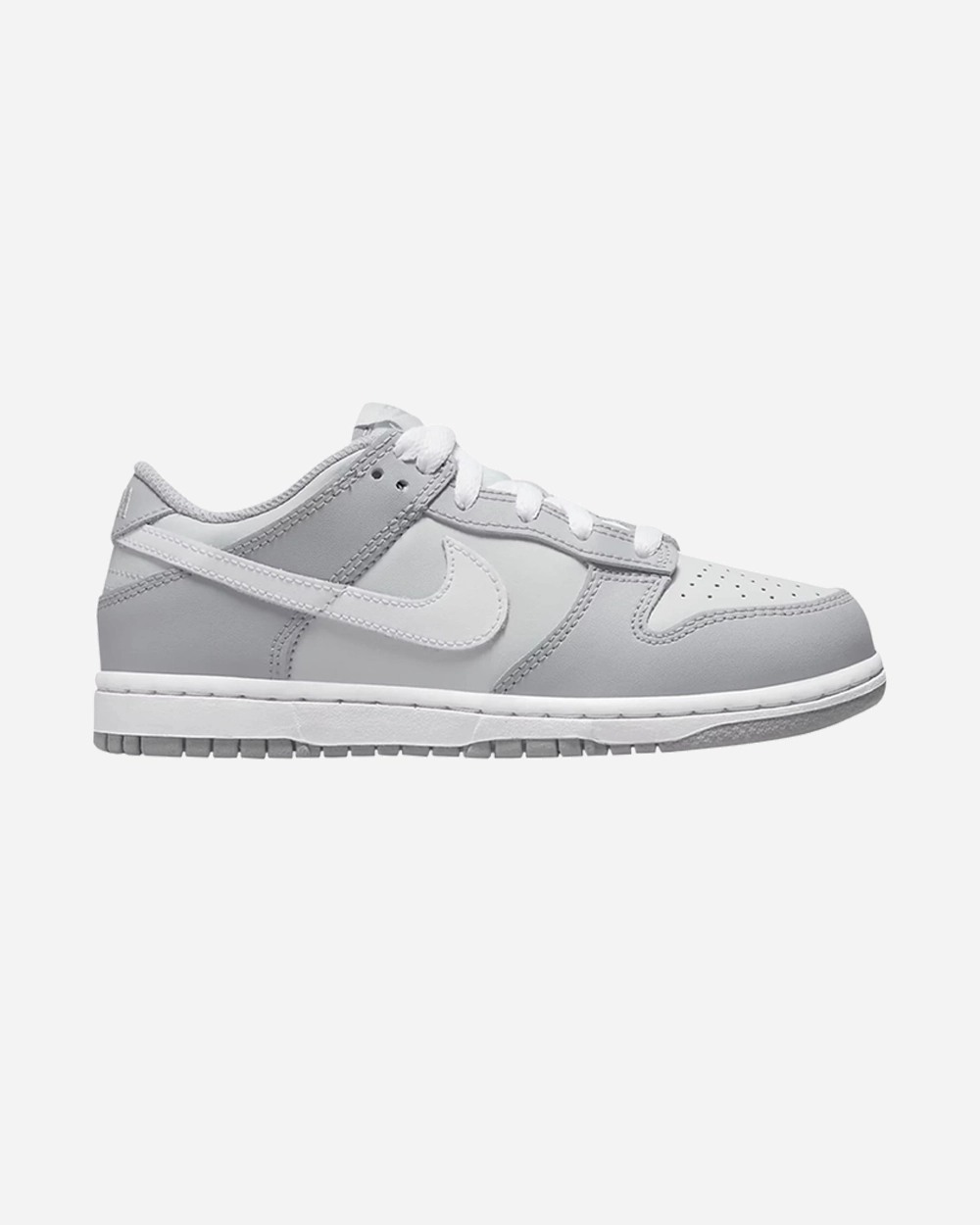 Power Walk Worn Daily NIKE DUNK LOW TWO TONE GREY PRESCHOOL