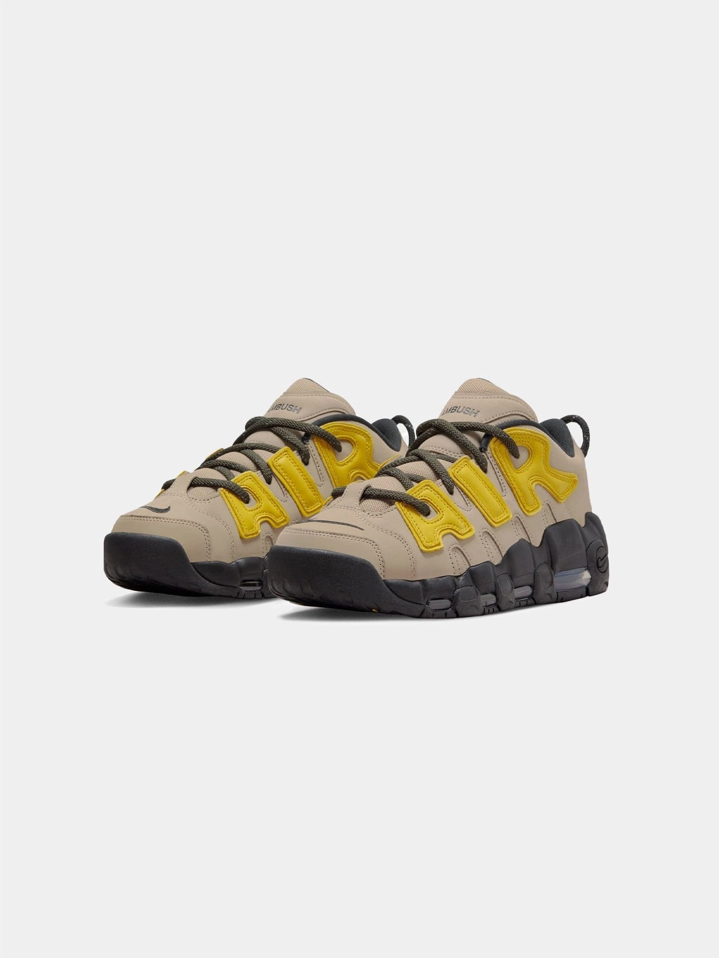 Modern Step-On Glide AMBUSH x Air More Uptempo Low "Limestone"