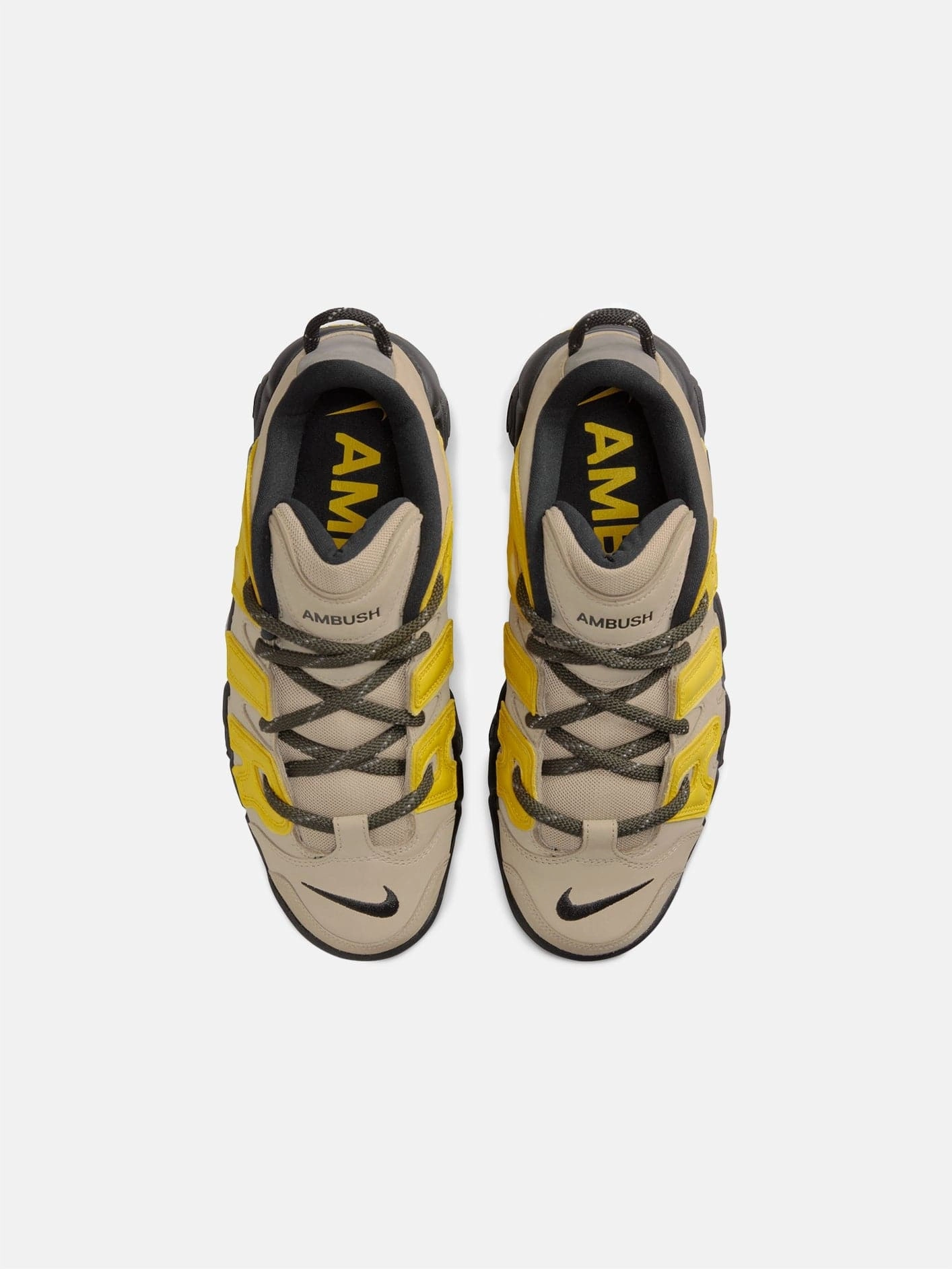 Modern Step-On Glide AMBUSH x Air More Uptempo Low "Limestone"