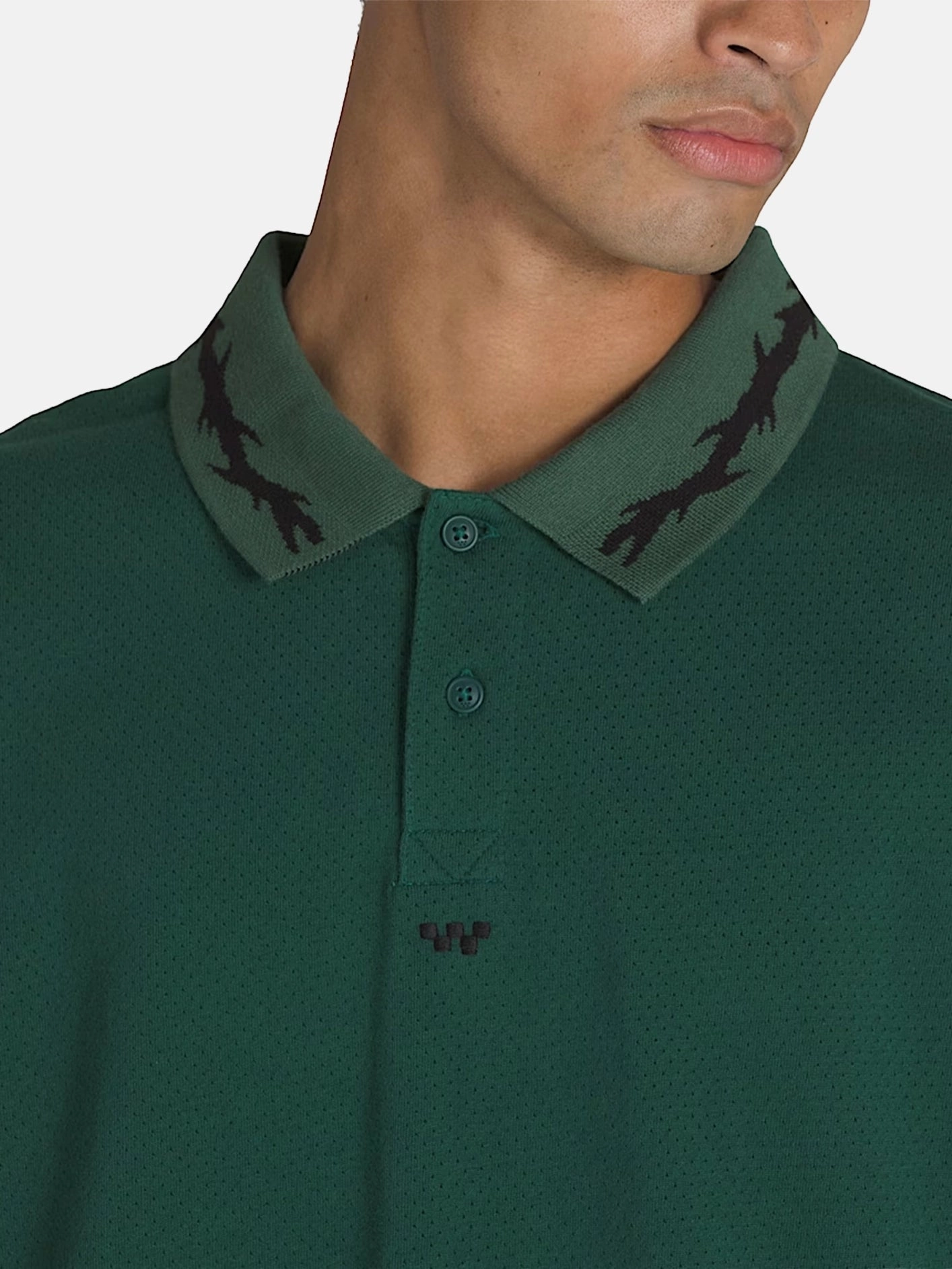Modern Walk Step-On Skate Mesh Polo "Rain Forest"