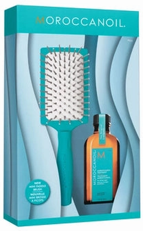 Moroccanoil Original Treatment & Mini Paddle Brush Kit