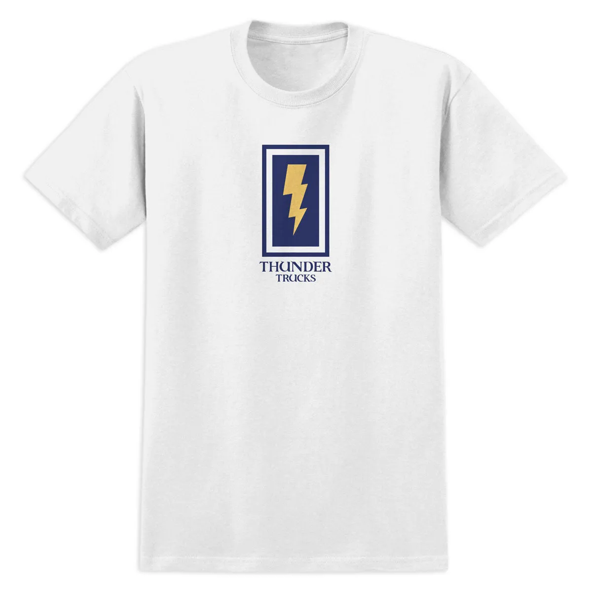 Motorcycle Gear Thunder Boxed Bolt T-Shirt - White Education