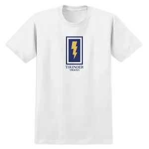 Motorcycle Gear Thunder Boxed Bolt T-Shirt - White Education
