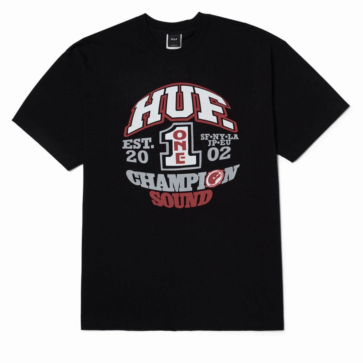 Movies HUF Champion Sound T-Shirt - Black Toothpaste