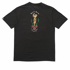 Movies Salty Crew Old School Vintage T-Shirt - Vintage Black Lawn Mowers