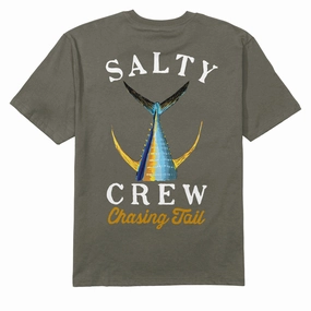 Movies Salty Crew Tailed Classic T-Shirt - Dusty Olive Music