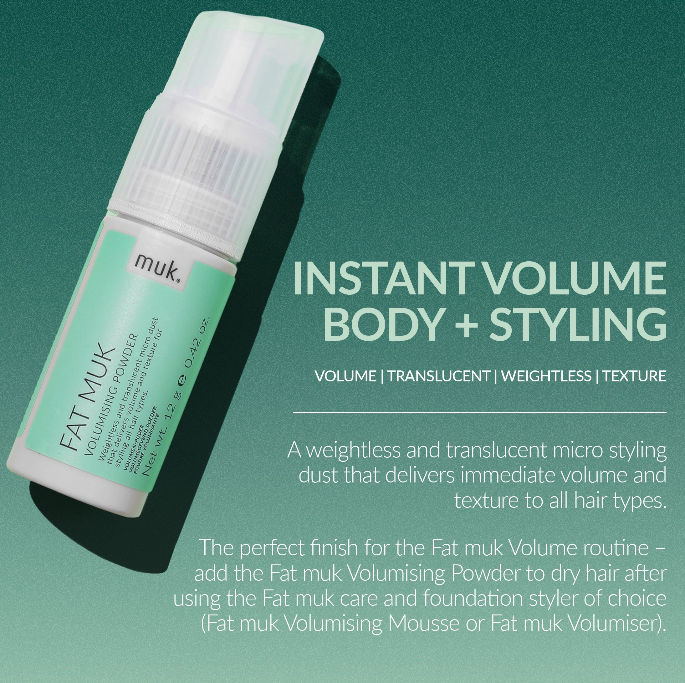 muk Fat muk Volumising Powder 12g