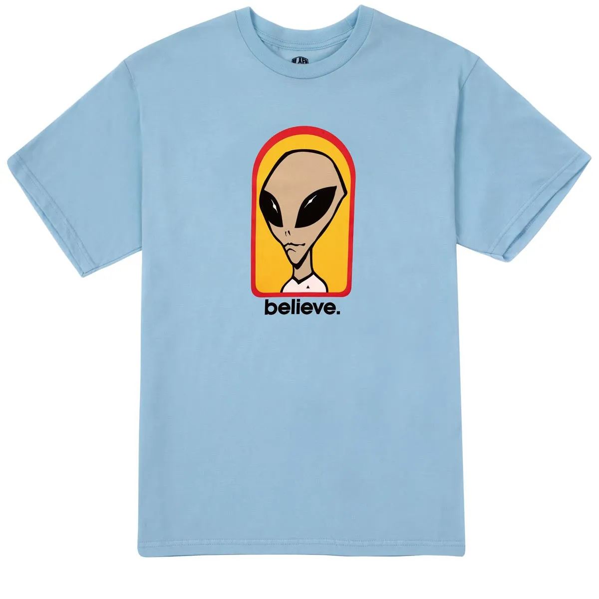 Music Production Alien Workshop Believe T-Shirt - Light Blue Bar Supplies