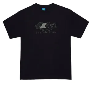 Music Production Frog Dino Logo T-Shirt - Black 2025 Health Monitors