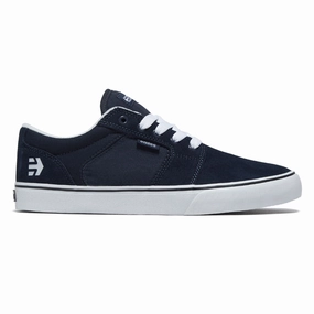 Music Etnies Barge LS Shoes - Navy/White/Blue Suede Accessories