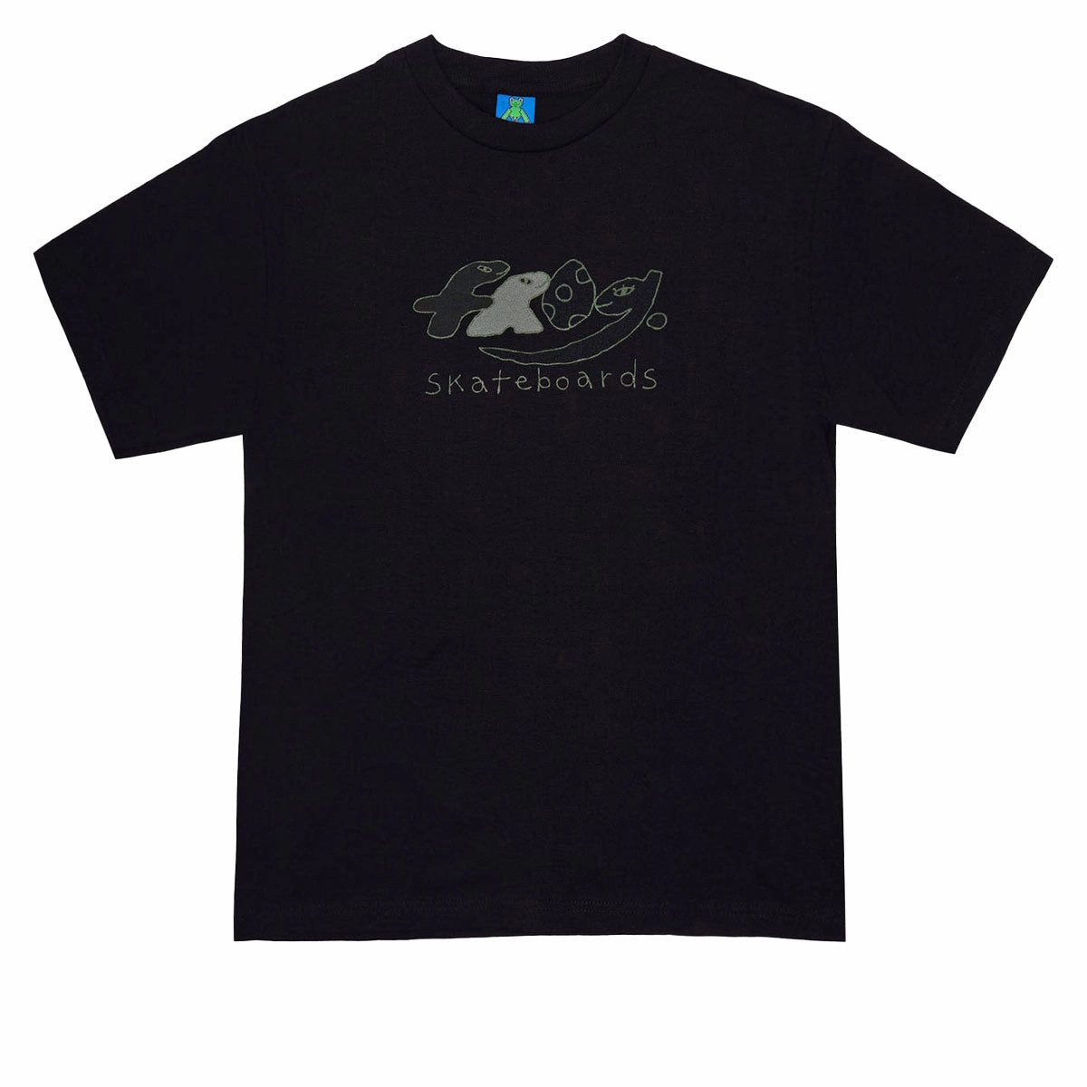 Music Production Frog Dino Logo T-Shirt - Black 2025 Health Monitors