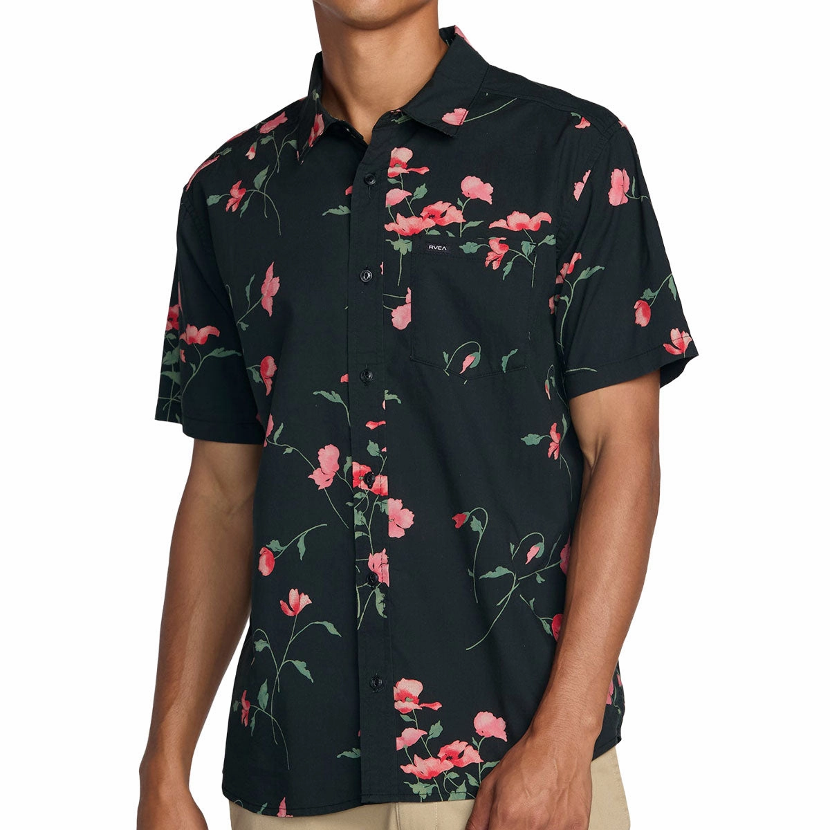 Nails RVCA Botanical Shirt - Pirate Black Groceries