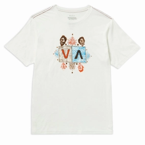Nails RVCA Jacob Balance T-Shirt - Antique White Decals