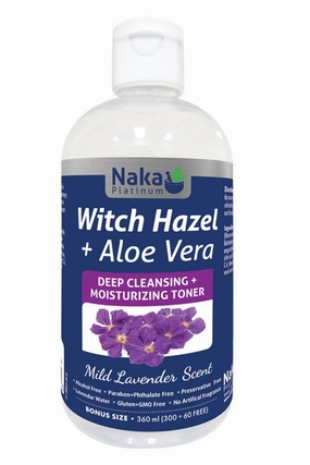 Naka Platinum Moisturizing Witch Hazel   Aloe Vera - Lavender Scent 360ml Bonus Size (300   60 Free)